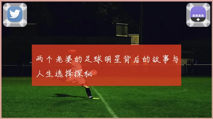 两个老婆的足球明星背后的故事与人生选择探秘